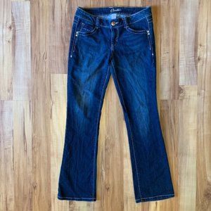 Candies indigo dark wash boot cut jean sz. 9